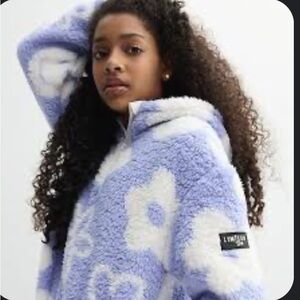 Limited Too • Blue/lilac/lavender and White • Floral • Hoodie • Sweatshirt • GUC